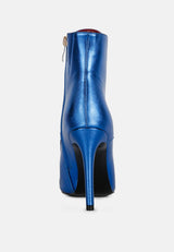 piet blue metallic stiletto ankle boot#color_blue