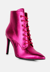piet fuchsia metallic stiletto ankle boot#color_fuchsia