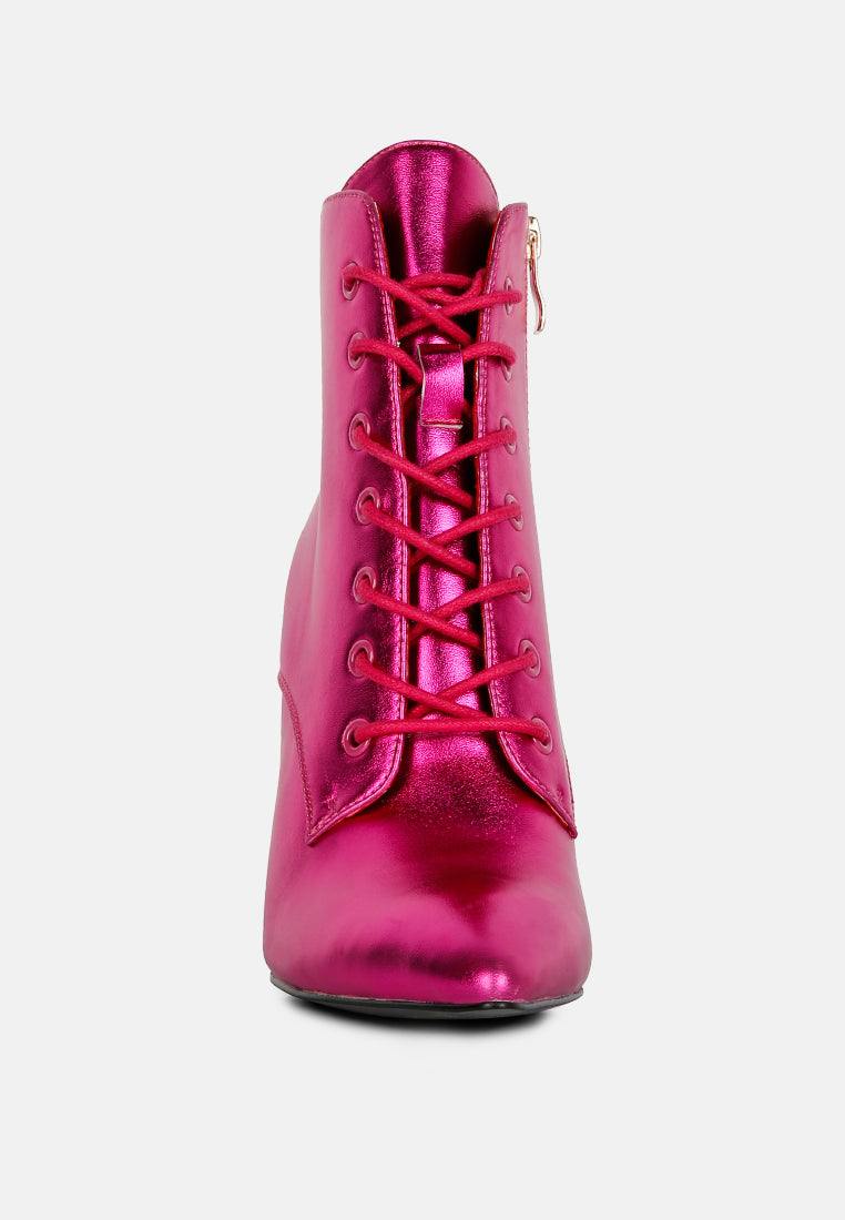 piet fuchsia metallic stiletto ankle boot#color_fuchsia