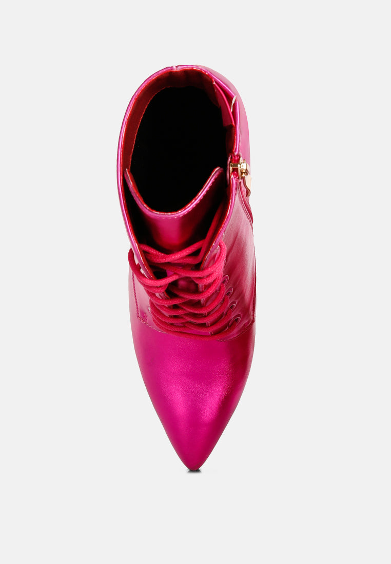 piet fuchsia metallic stiletto ankle boot#color_fuchsia