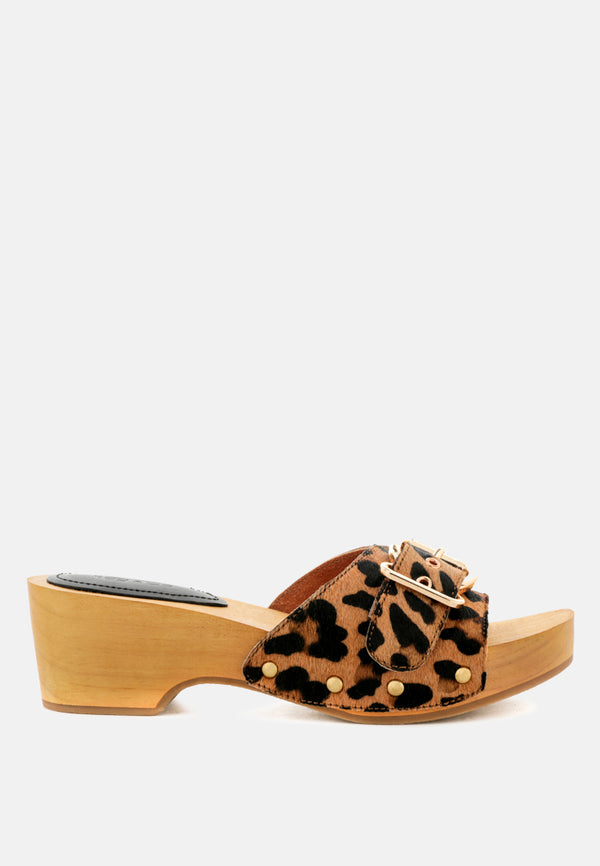 POLLY Leopard Clogs-leopard