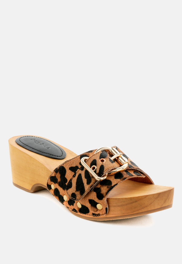 POLLY Leopard Clogs-leopard