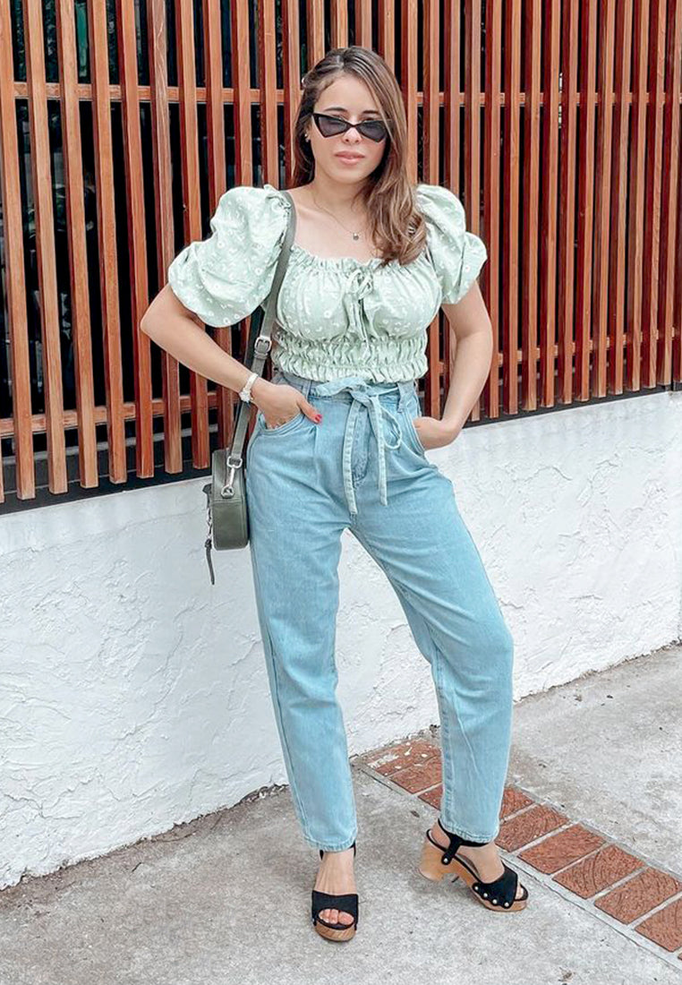 LIONA Black Studded Suede Wooden Clogs-Black