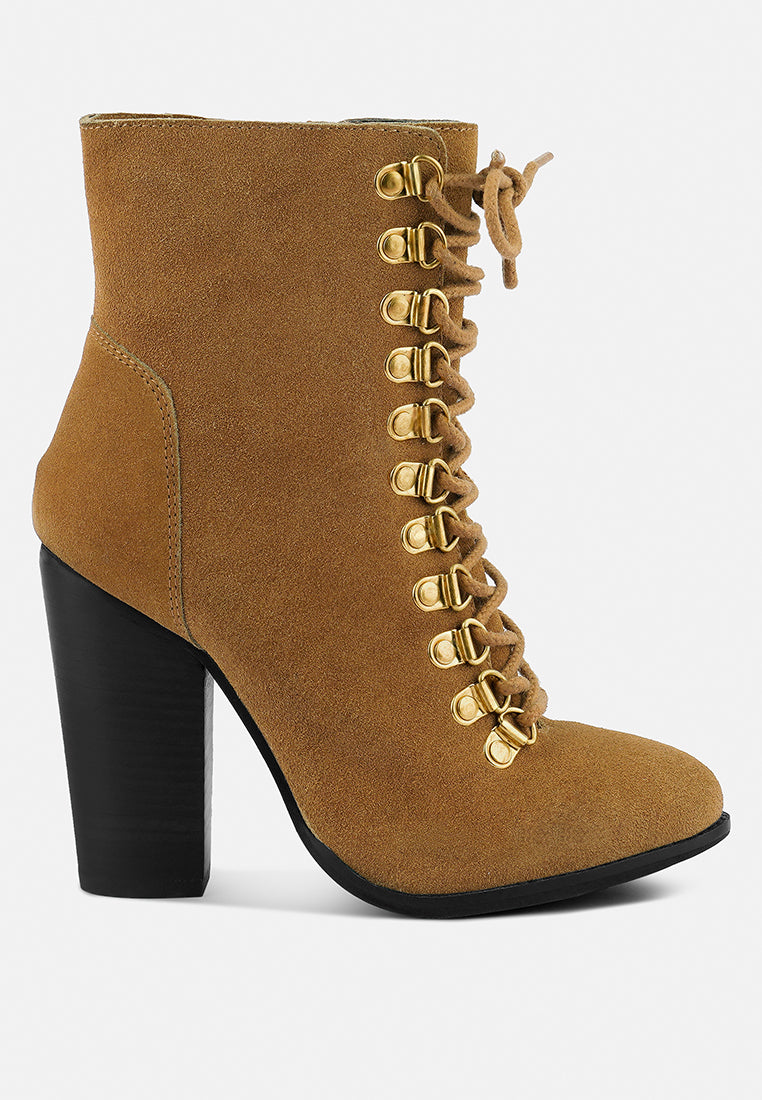 goose-feather antique tan high heeled ankle boot_tan