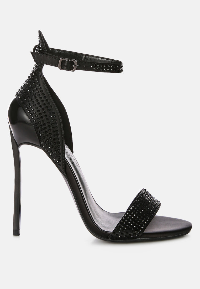 MAGNATE Pointed High Heel Party Sandals in Black_Black