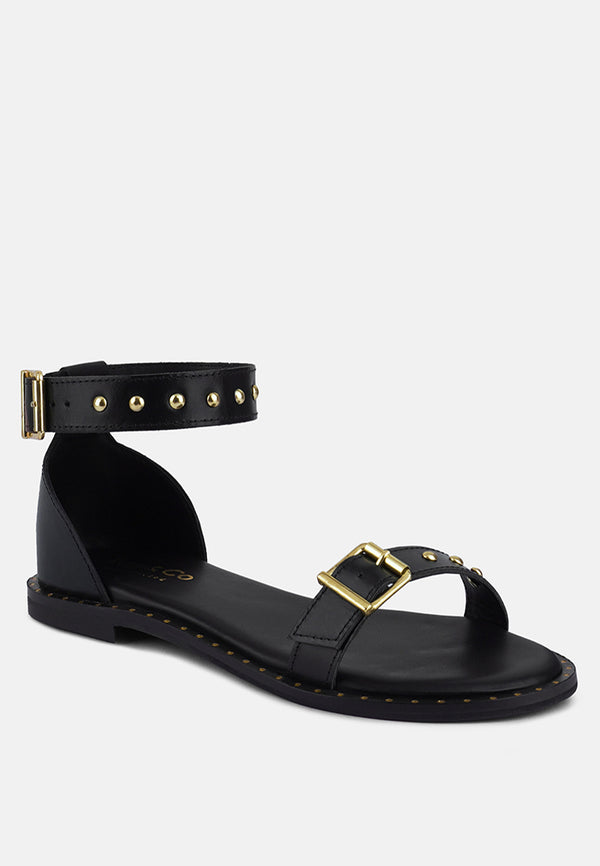 Louis Vuitton Leather Upper Buckle Sandals for Women for sale