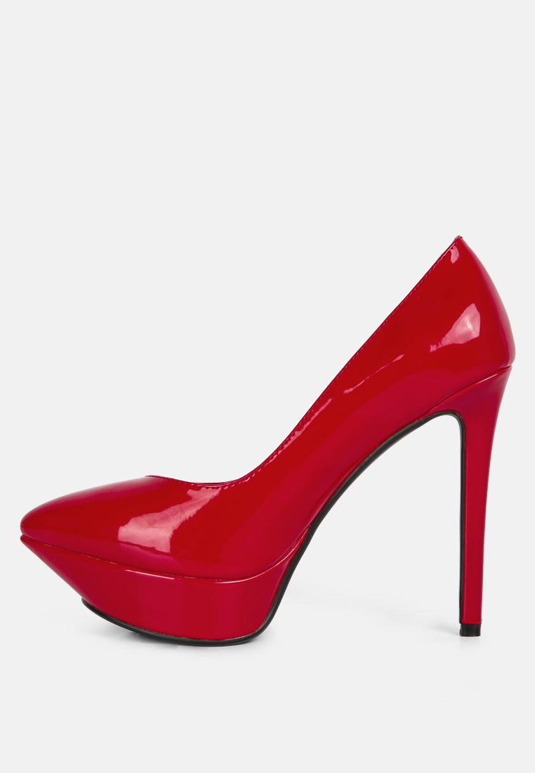 ROTHKO Red Platform Stiletto Sandals#color_Red