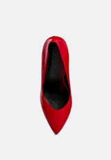 ROTHKO Red Platform Stiletto Sandals#color_Red
