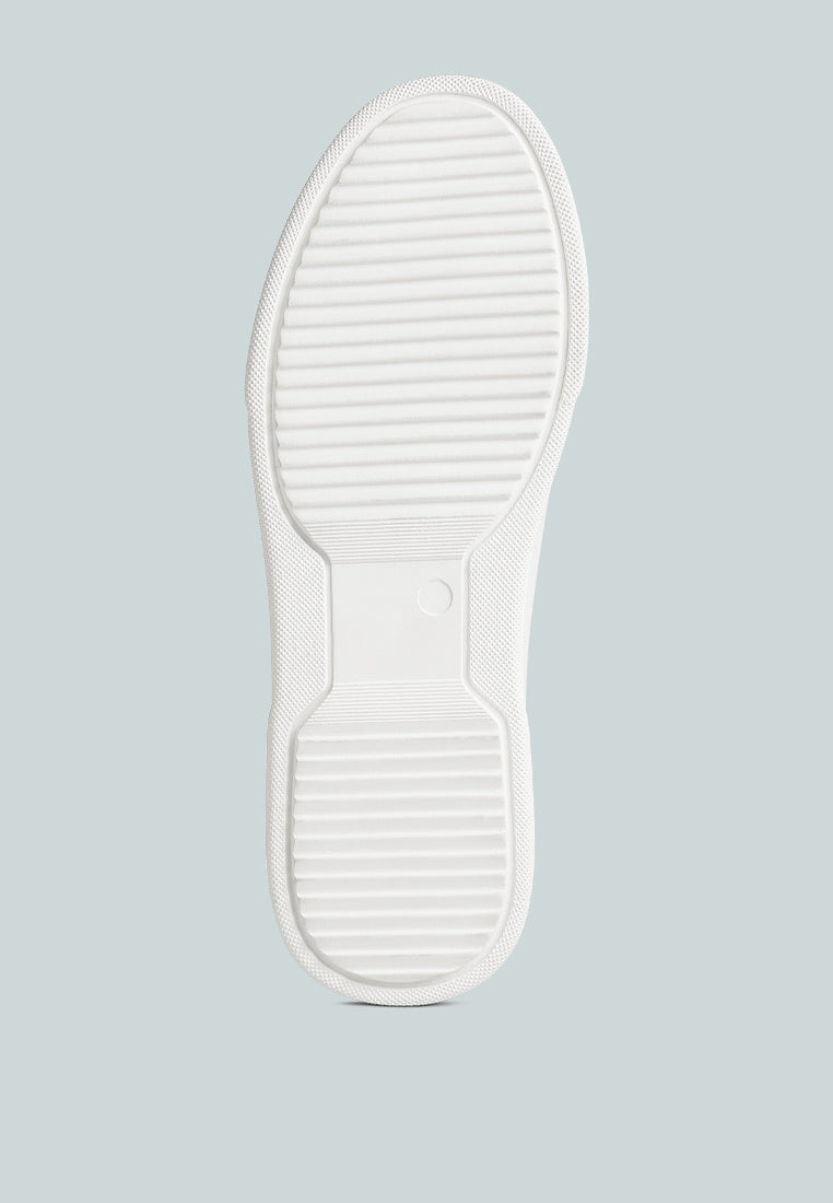 SCHICK  Lace Up Leather Sneakers in White Tan#color_White Tan 