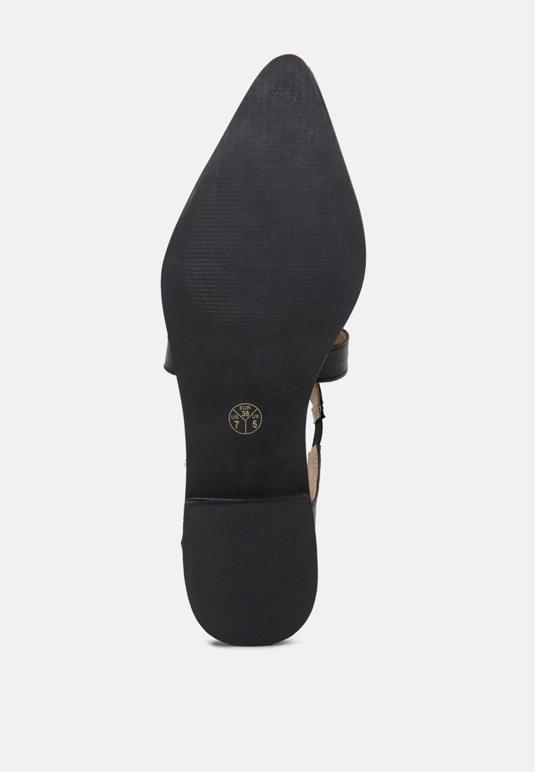 SUNIVA Black Flat Sandal-Black