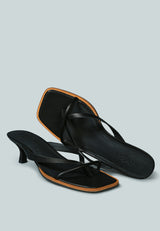 WINSLET Heeled Thong Sandal in Black#color_black