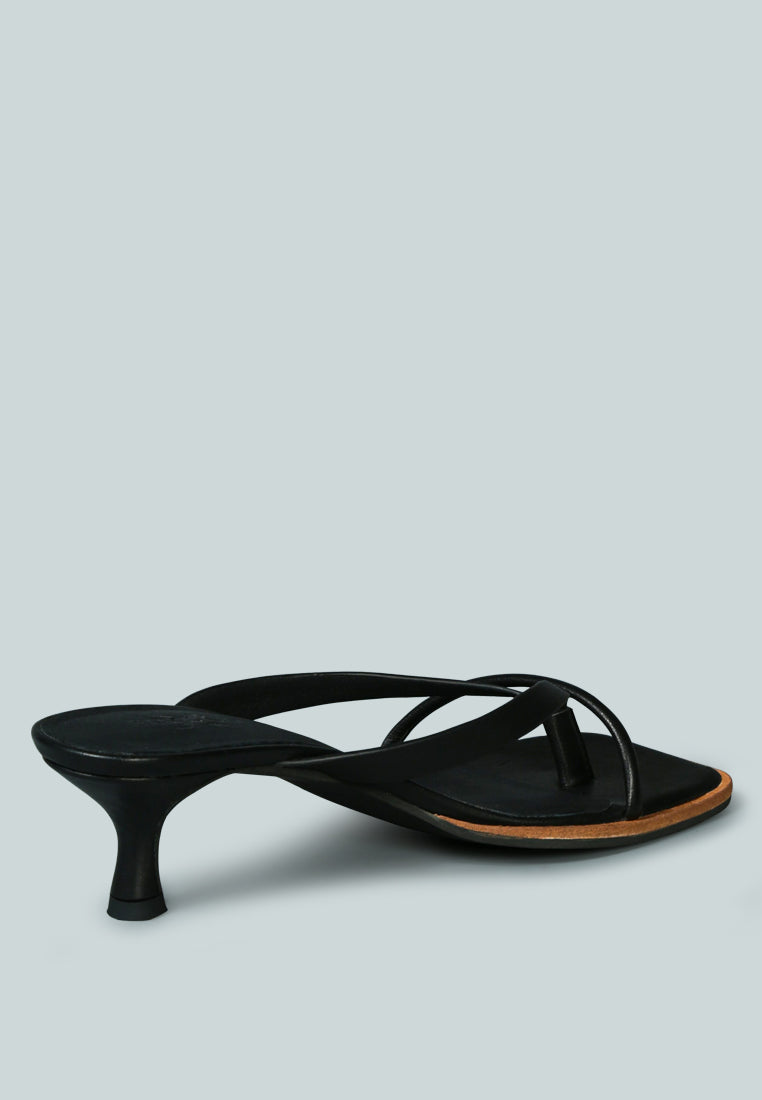 WINSLET Heeled Thong Sandal in Black#color_black