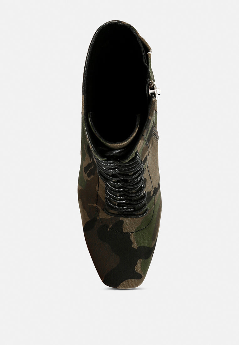 wyndham camouflage lace up leather ankle boots#color_camouflage