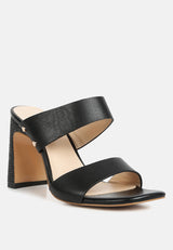 alodia Slim block heel sandals in Black#Color_Black