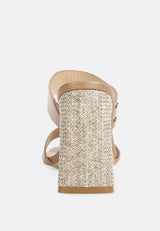 alodia Slim block heel sandals in Taupe#color_Taupe