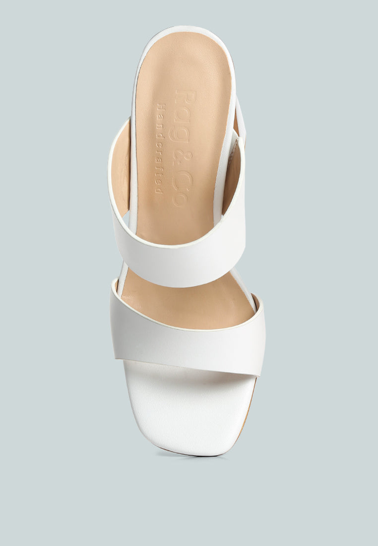 alodia Slim block heel sandals in White#color_white