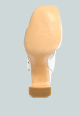 alodia Slim block heel sandals in White#color_white