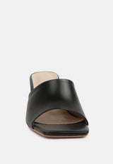 audriana black textured block heel sandals#color_black