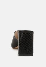 audriana black textured block heel sandals#color_black