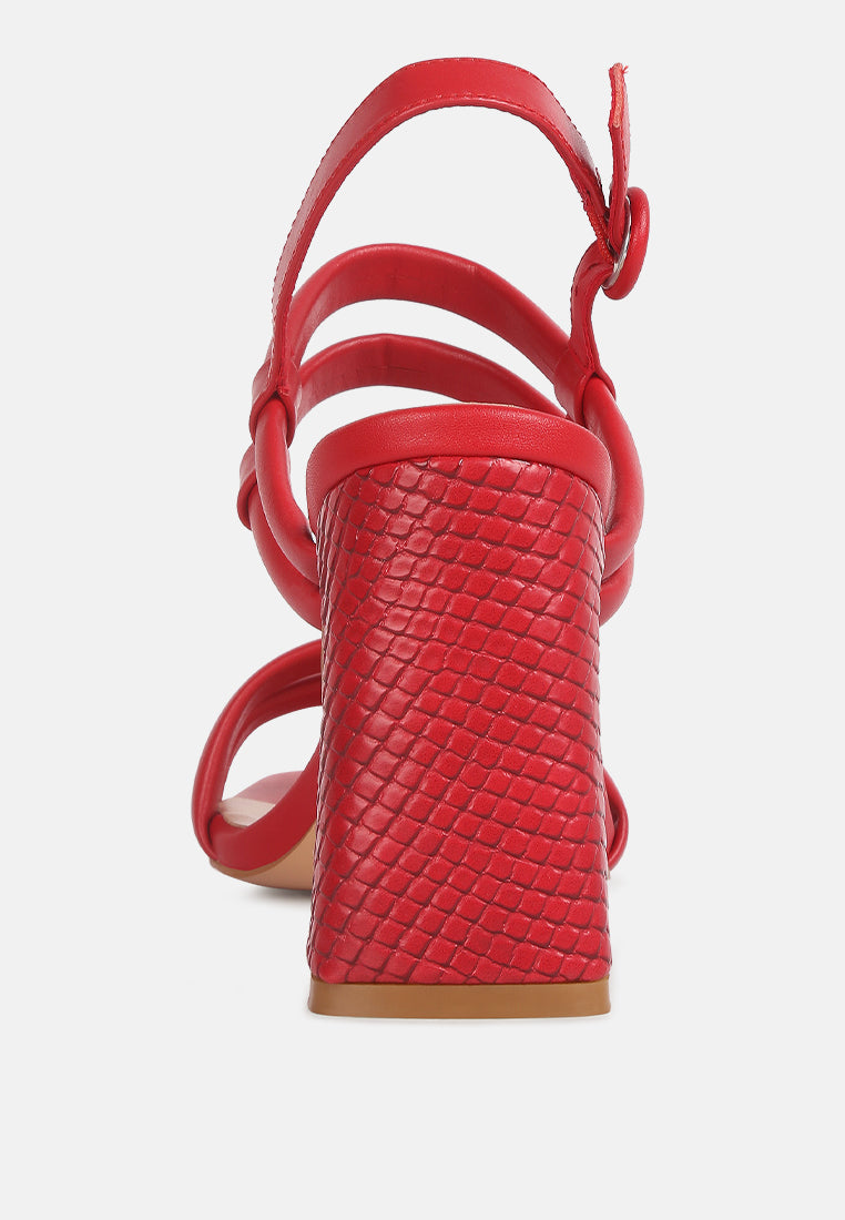 avianna red slim block heel sandal#color_red
