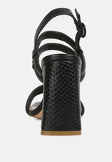 avianna black slim block heel sandal#color_black