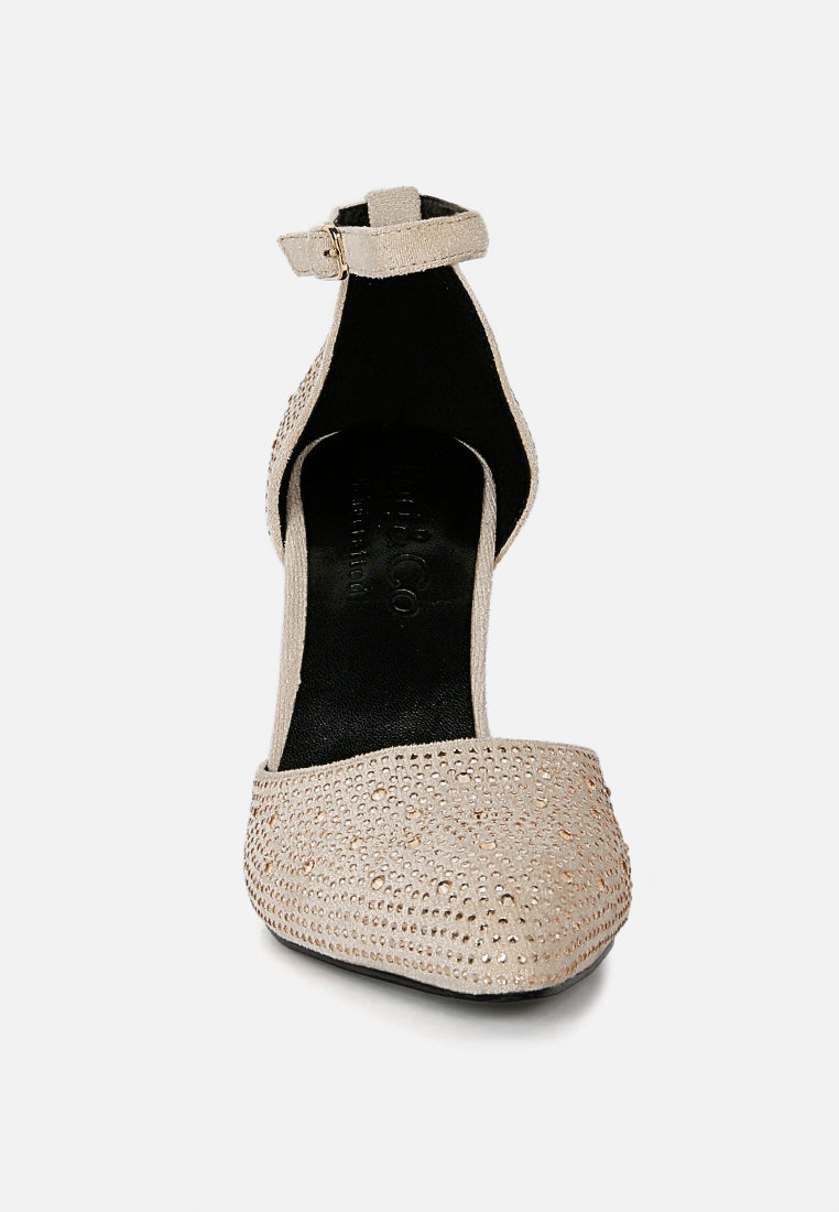 culver microfiber diamante block heeled sandal in beige#color_beige