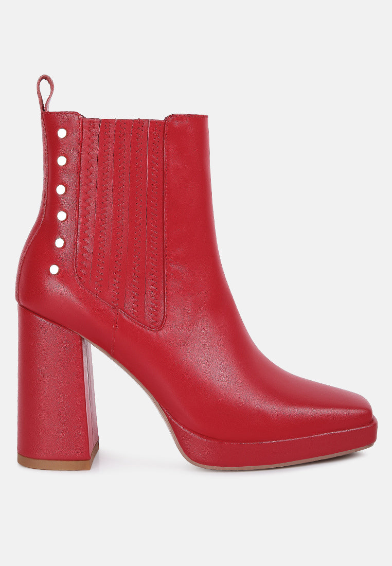 grape vine high heeled leather boot#color_red