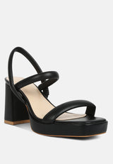 JOSLYN Slingback Block Heel Sandals in Black#color_black