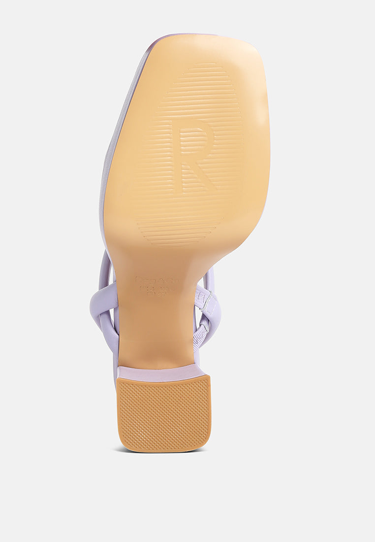 JOSLYN Slingback Block Heel Sandals in Lilac#color_lilac