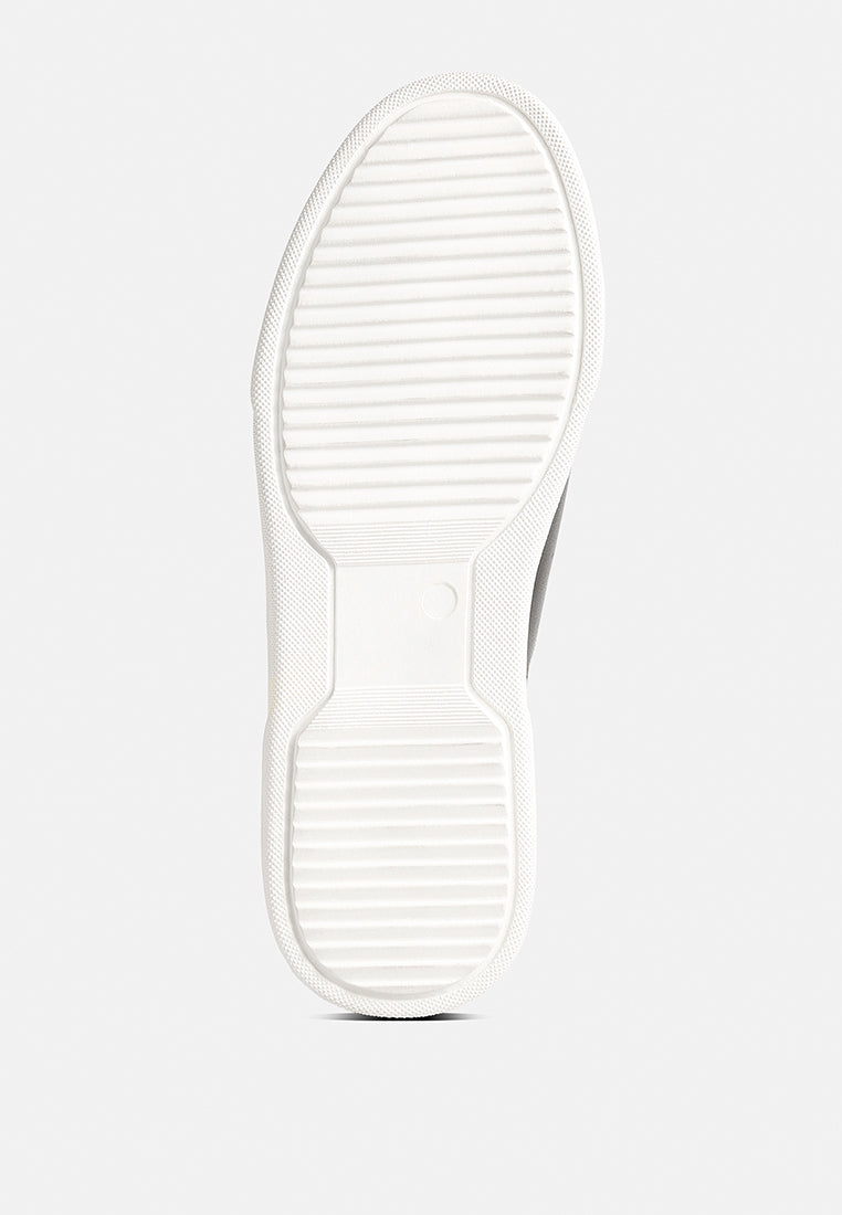 MAGULL Solid Lace Up Leather Sneakers in Black#color_black