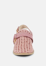 ROSALIE Pink Block Heeled Sandal#color_pink